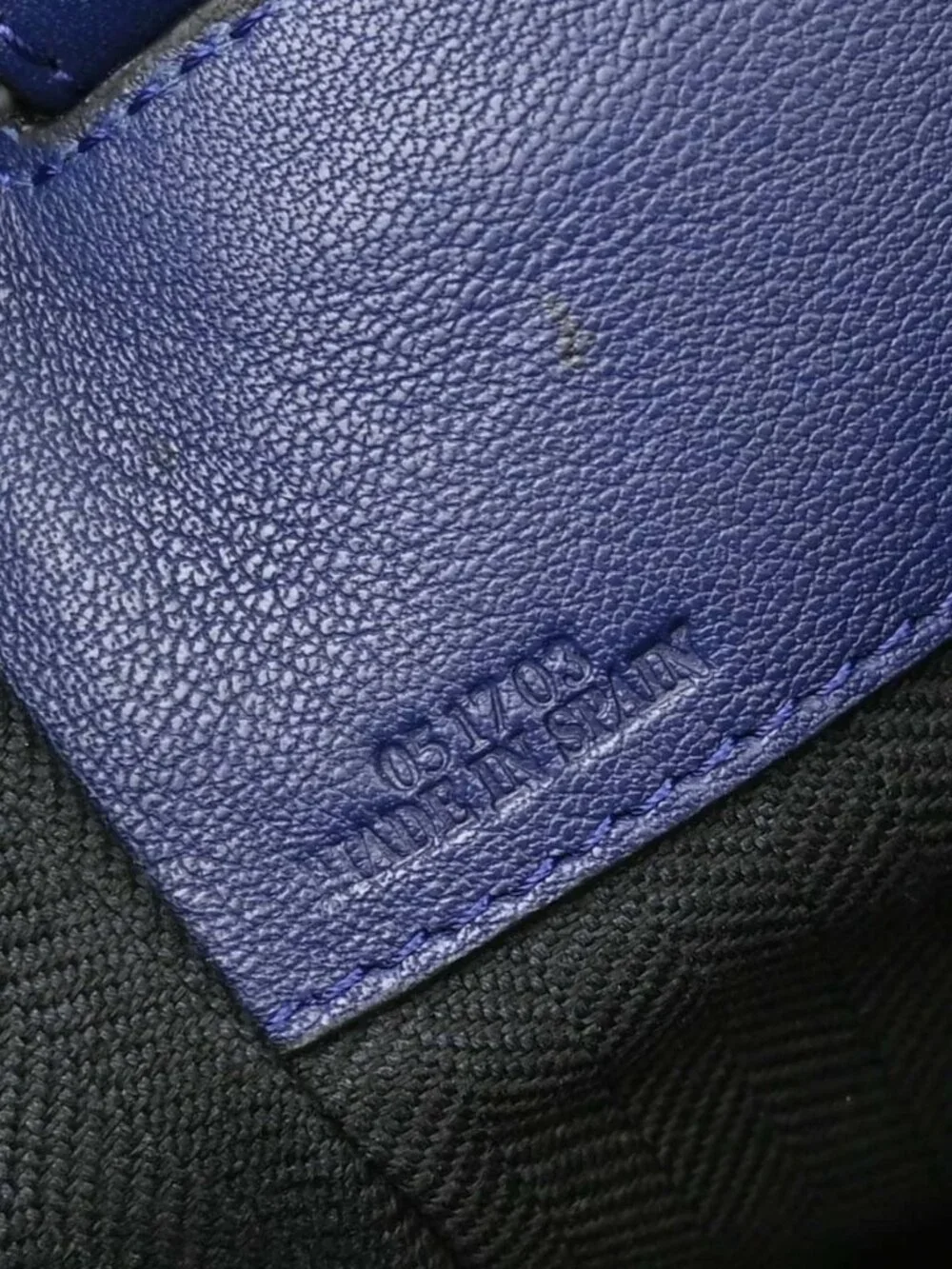 Loewe Navy Hammock 2way Tote Handbag 051703